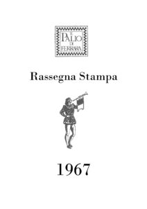 Copertina Rassegna Stampa Palio di Ferrara 1967